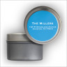 Colorful Labels Tin - Light Blue
