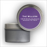 Colorful Labels Tin - Purple