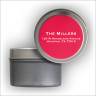 Colorful Labels Tin - Red