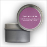 Colorful Labels Tin - Violet