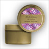 Blossoming Color Return Address Labels Tin - Purple