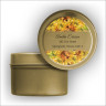 Blossoming Color Return Address Labels Tin - Yellow