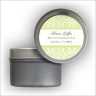 Distressed Damask Label Tin - Green