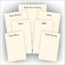 Desk Memo Pad Set - Ivory
