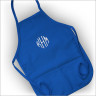 Kid's Apron - Blue with Monogram