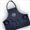 Women's Apron - Navy with Monogram