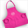 Women's Apron - Pink with Monogram