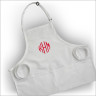 Women's Apron - White with Monogram