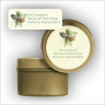 Pinecone Return Address Labels Tin