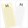 Initial List Pads