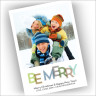 Be Merry Holiday Photocard - Format 2