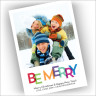 Be Merry Holiday Photocard - Format 1