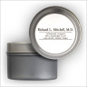 Business Address Labels Tin - Richard Mitchell Labels - White