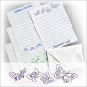 Children's Stationery - Purple Butterflies