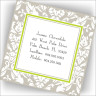Damask Calling Cards - Gray