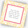 Damask Calling Cards - Orange