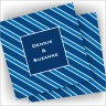 Designer Coasters - Blue Stripe