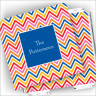 Designer Coasters and Holder - Chevron
