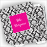 Designer Coasters and Holder - Damask