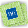 Designer Coasters - with Monogram - Green Key