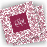 Designer Coasters - with Monogram - Floral