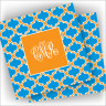 Designer Coasters - with Monogram - Bristol Tile
