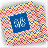 Designer Coasters - with Monogram - Chevron
