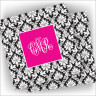 Designer Coasters - with Monogram - Damask