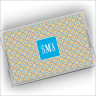 Designer Serving Trays - Large - with Monogram - Color Blocks