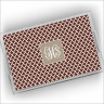 Designer Serving Trays - Large - with Monogram - Petals
