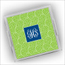 Designer Serving Trays - Small - with Monogram - Lime Vine