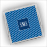 Designer Serving Trays - Small - with Monogram - Blue Stripe