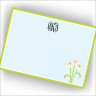 Fresh Daisy Correspondence Cards with Monogram