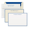 Navy Hand Bordered Correspondence Cards 