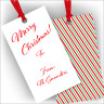 Holiday Gift Tags - Merry Christmas/Stripes