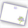 Hydrangea Bouquet Correspondence Cards with Monogram