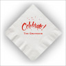 Personalized Colorful Party Napkins - White