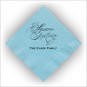 Personalized Colorful Party Napkins - Light Blue