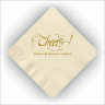 Personalized Colorful Party Napkins - Ivory