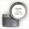 Whimsical Square Labels Tin - White